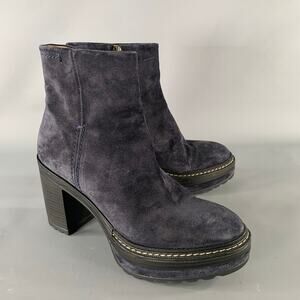 PONS QUINTANA Size 9 Navy Suede 10078 OLIV-B Boots